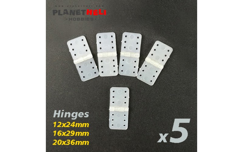 Engsel nylon 5pcs asesoris rc pesawat asesoris (20x36mm/16x29mm/12x24mm)